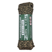 Въже синтетично Powercord от полипропилен плетено  ф 8 мм, 20 м, 500 кг, камуфлаж - product - 110 KNK 301