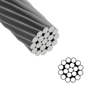 Въже стоманено QD Rigging China поцинковано  ф 1.6 мм, 1х19, 57 кг - product - 110 MUM 104