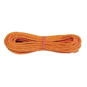 Въже синтетично Vormann от полипропилен усукано  ф 10 мм, 180 кг, оранжево - product - 110 PSD 186