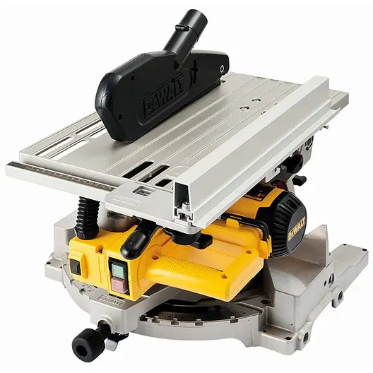 Настолен циркуляр DeWALT герунг с горен плот  1600 W, ф 305 мм, 3300 об./мин, D27113