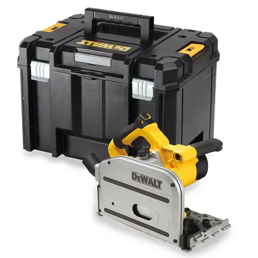 Електрически ръчен циркуляр DeWALT  1300 W, ф 165 мм, 1750-4000 об./мин, DWS520KT