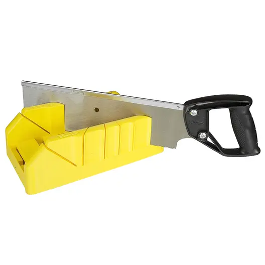 Герунг кутия Stanley пластмасова комплект с трион  280х96х57 мм, 22.5°, 45°, 90 °, 1-19-800
