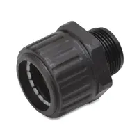 Щуцер Dietzel PVC за гофрирани тръби  DN 32, M32x1.5, черен, SGL