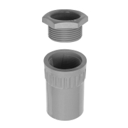 Щуцер Dietzel PVC-U за електроизолационни тръби  ф 20 мм, сив, AFT/MBS - product - 117 DTZ 124