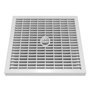 Решетка Devorex за дъждоприемна шахта от PP-C, без дръжка  28х280х280 мм, 6.4 kN, Xdrain - product - 118 HIM 261