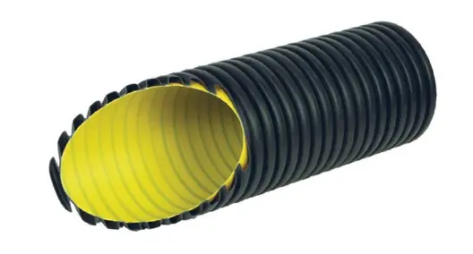 Тръба HDPE Pestan канализационна двупластова  110 мм, 6 м, SN8