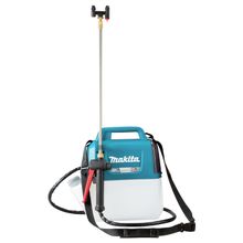 Пръскачка Makita акумулаторна гръбна пластмасова без батерия и зарядно, 5 л, 12 V, 3 bar US053DZ