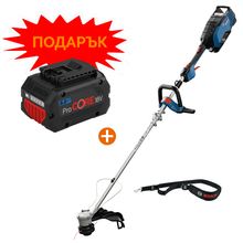 Акумулаторен тример Bosch без батерия и зарядно, 18 V, 400 мм, GRT 18V-40 + Подарък Акумулаторна батерия Bosch Li-Ion 18 V, 8 Ah ProCORE