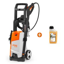 Електрическа водоструйка STIHL    1800 W, 348-520 л/ч, 120 bar RE 90 + Шампоан STIHL за безчетково миене на автомобили и двигатели   1 л Profi CP 200