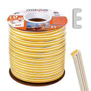 Лента Magus уплътнителна за дограма, E-образна гума, 150 м, бяла - product - 122 PRK 175