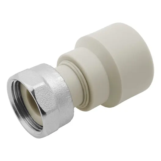 Муфа PP-R FV Plast за водопровод с холендри  ф 20 мм x 1/2", 20 bar