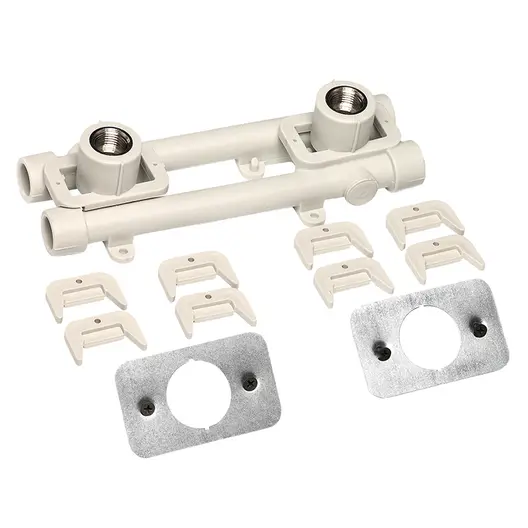 Комплект PP-R FV Plast за стенен монтаж на смесител, за гипсокартон  ф 20 мм x 1/2", 20 bar