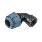 Коляно Elysee PP бърза връзка за PE тръби вътрешна резба ф 50 мм x 2, 10 bar, 90 °, 362B - product - 124 ELY 328