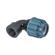 Коляно Elysee PP бърза връзка за PE тръби вътрешна резба ф 110 мм x 4, 16 bar, 90 °, 332B - product - 124 ELY 330