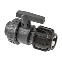Кран Astore сферичен PE с холендър ф 63 мм x 2", тръба <> резба Ж, 1V305