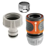 Съединител на маркучи Gardena бърза връзка Ж - маркуч комплект 1/2" и 5/8"