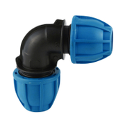 Коляно Filbo PP бърза връзка за PE тръби ф 50 мм, 16 bar, 90 ° - product - 124 KDN 126