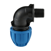 Коляно Filbo PP бърза връзка за PE тръби външна резба ф 40 мм x 1 1/4, 16 bar, 90 ° - product - 124 KDN 135