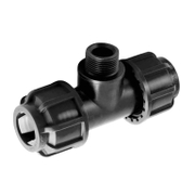 Тройник полипропилен PP Astore бърза връзка за PE тръби външна резба  ф 110 мм x 4, 10 bar, 516 - product - 124 KDN 663