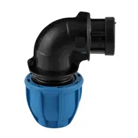 Коляно Filbo PP бърза връзка за PE тръби вътрешна резба ф 25 мм x 1/2", 16 bar, 90 °