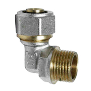 Коляно Sfit за Pex-Al-Pex тръба - мъжка резба ф 32 мм x 1, 10 bar, 90 ° - product - 124 VDG 236