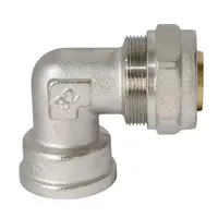 Коляно Sfit за Pex-Al-Pex тръба - женска резба ф 32 мм x 1", 10 bar, 90 °