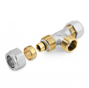 Тройник General Fittings за Pex-Al-Pex тръба - тръба - мъжка резба ф 32 мм x 1, 10 bar - product - 124 VDG 269