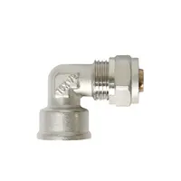 Коляно Sfit за Pex-Al-Pex тръба - женска резба ф 16 мм x 1/2", 10 bar, 90 °