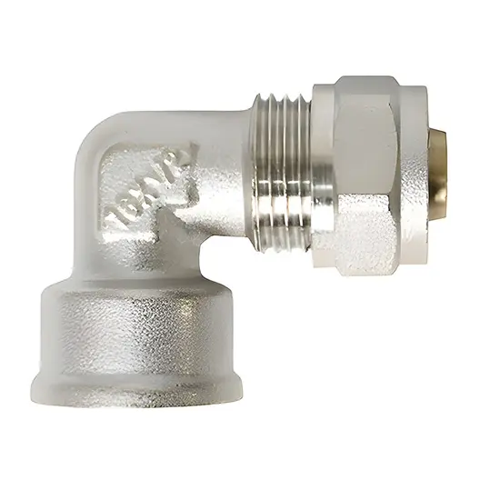 Коляно Sfit за Pex-Al-Pex тръба - женска резба ф 18 мм x 1/2", 10 bar, 90 °