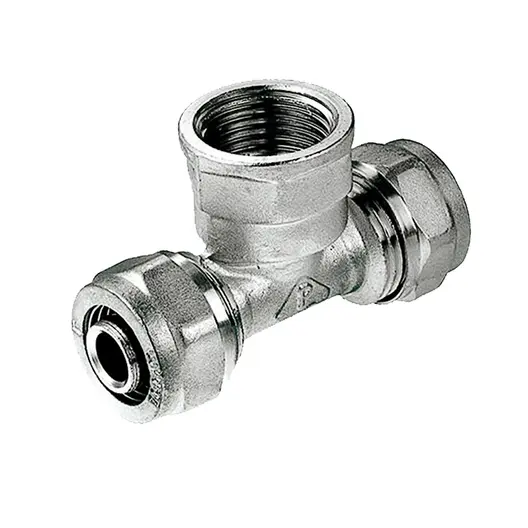 Тройник Sfit за Pex-Al-Pex тръба - тръба - женска резба ф 20 мм x 3/4", 10 bar