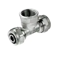 Тройник Sfit за Pex-Al-Pex тръба - тръба - женска резба ф 16 мм x 1/2", 10 bar