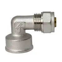 Коляно Sfit за Pex-Al-Pex тръба - женска резба ф 16 мм x 3/4", 10 bar, 90 °