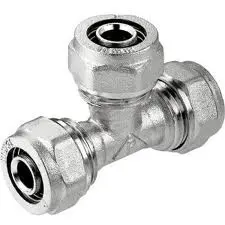 Тройник Sfit за Pex-Al-Pex редуктивен тръба - тръба - тръба ф 20х16х20 мм, 10 bar