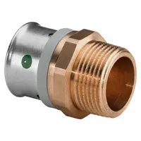 Прес фитинг Viega съединител за Pex-Al-Pex тръби прав, мъжки ф 16 мм x 1/2", 6.5 bar, Pexfit pro 4711