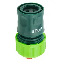 Съединител на маркучи Verto бърза връзка Ж - маркуч със стоп клапа  3/4", 15G723