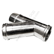 Тройник за димоотвод Atritube Y-образен неръждаема стомана  ф 80х324 мм, 135 °, EX-304-HT - product - 125 ATB1454