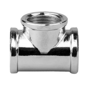 Тройник месингов хромиран за водопровод  1/2 - product - 125 BRL 084