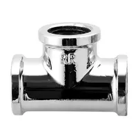 Тройник месингов Remer хромиран за водопровод  3/8", 453