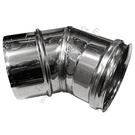 Коляно Atritube за димоотвод на камини ф 130х261 мм, 45 °, EX-304-EL