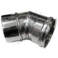 Коляно Atritube за димоотвод на камини ф 150х277 мм, 45 °, EX-304-EL