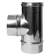 Тройник за димоотвод Atritube Т-образен неръждаема стомана  ф 130х340 мм, 90 °, EX-304-TA - product - 125 DTR 323