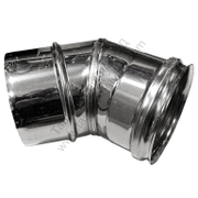 Коляно Atritube за димоотвод на камини ф 200х325 мм, 45 °, EX-304-EL - product - 125 DTR 330