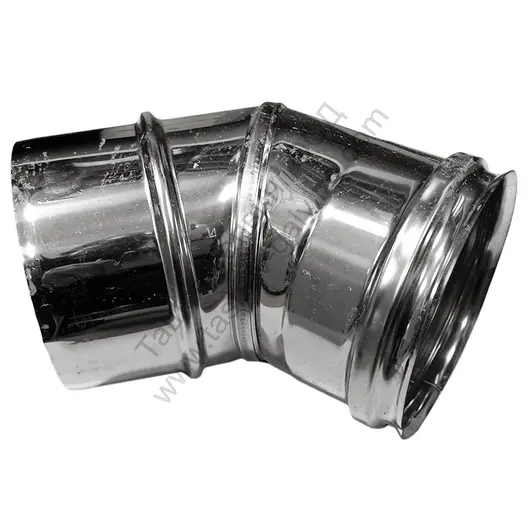 Коляно Atritube за димоотвод на камини ф 200х325 мм, 45 °, EX-304-EL