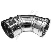 Коляно Atritube за димоотвод на камини ф 130х271 мм, 90 °, EX-304-EL - product - 125 DTR 331