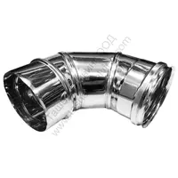 Коляно Atritube за димоотвод на камини ф 160х298 мм, 90 °, EX-304-EL