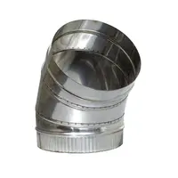 Коляно Kamininox за димоотвод на камини ф 150 мм, 45 °