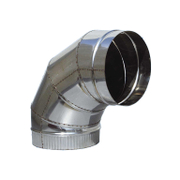 Коляно Kamininox за димоотвод на камини ф 150 мм, 90 ° - product - 125 KMN 495