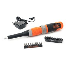 Отвертка Black & Decker акумулаторна   с 1 батерия и зарядно, 3.6 V, 1.5 Ah, 1/4
