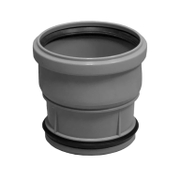 Муфа PlastBrno PP за канализация наставяща  ф 110 мм, сив - product - 126 DST 106