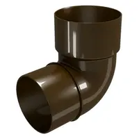 Коляно Devorex за водосточни тръби  ф 80 мм, 87 °, кафяво, Classic 120